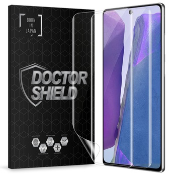 Set 2 Bucati, Folie Silicon Dr.Shield, Compatibil Samsung Galaxy Note 20, Nano Repair, Protectie Profesionala Ecran, Full Cover Set 2 Bucati, Folie Silicon Dr.Shield, Compatibil Samsung Galaxy Note 20, Nano Repair, Protectie Profesionala Ecran, Full Cover
