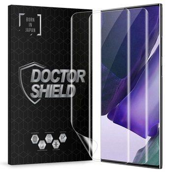 Set 2 Bucati, Folie Silicon Dr.Shield, Compatibil Samsung Galaxy Note 20 Ultra, Nano Repair, Protectie Profesionala Ecran, Full Cover