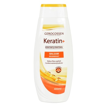 Balsam regenerant Gerocossen Keratin+ cu keratina si pantenol, 400 ml Balsam regenerant Gerocossen Keratin+ cu keratina si pantenol, 400 ml