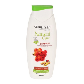 Sampon cu ulei de ricin si ghimbir Gerocossen Natural Care, contra caderii parului, 500 ml Sampon cu ulei de ricin si ghimbir Gerocossen Natural Care, contra caderii parului, 500 ml