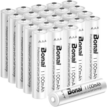 Set Acumulatori Bonai NiMH, LR3/ AAA, 1100mAh, 24 buc Set Acumulatori Bonai NiMH, LR3/ AAA, 1100mAh, 24 buc