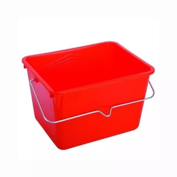 Galeata zugrav dreptunghiulara,12L ,culoare Rosu, maner tija metalica ,Proline Galeata zugrav dreptunghiulara,12L ,culoare Rosu, maner tija metalica ,Proline