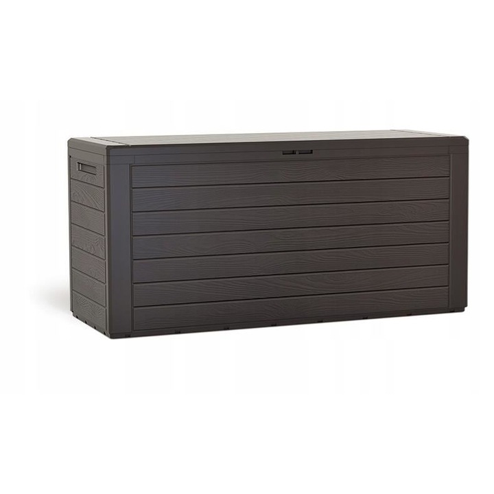 Градинска кутия за съхранение, тъмно кафява, 116x44x55 см, Woodebox