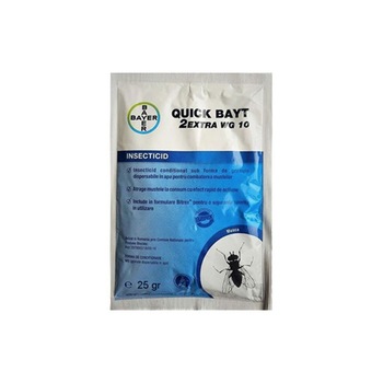 Insecticida concentrata, impotriva mustelor, Quick Bayt, 2 EXTRA, WG 10, BAYER, (10*25g) Insecticida concentrata, impotriva mustelor, Quick Bayt, 2 EXTRA, WG 10, BAYER, (10*25g)