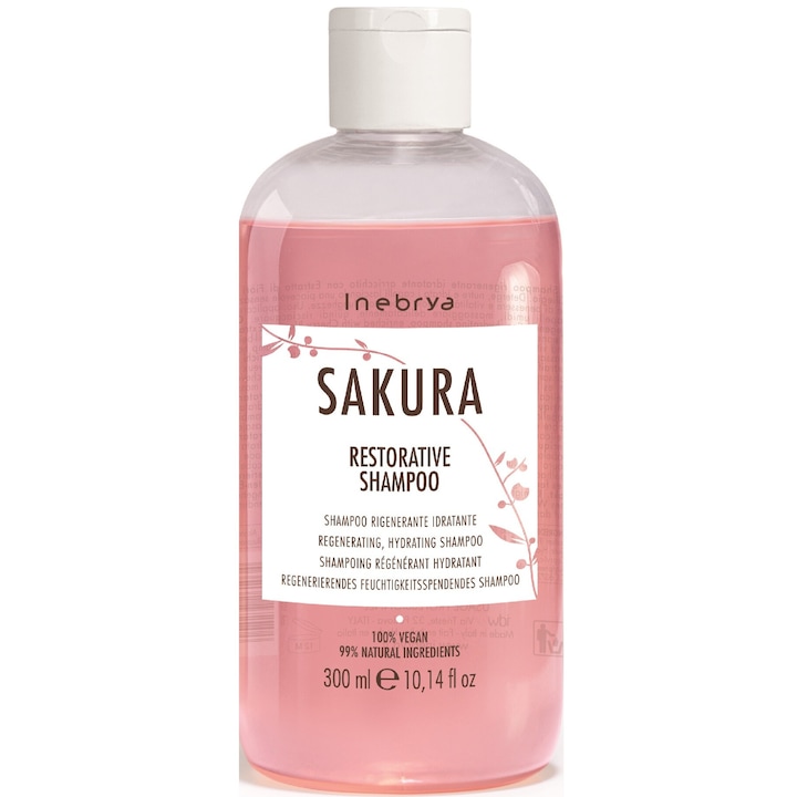 Sampon regenerator si hidratant, Inebrya, Sakura, 300 ml