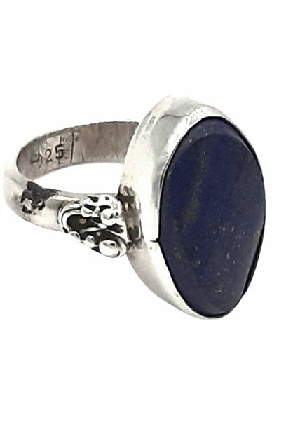 Inel Argint 925 Gervaise cu piatra de lapiz lazuli marime 11