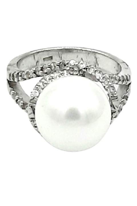 Inel Argint 925 Lira, Alb/Argintiu