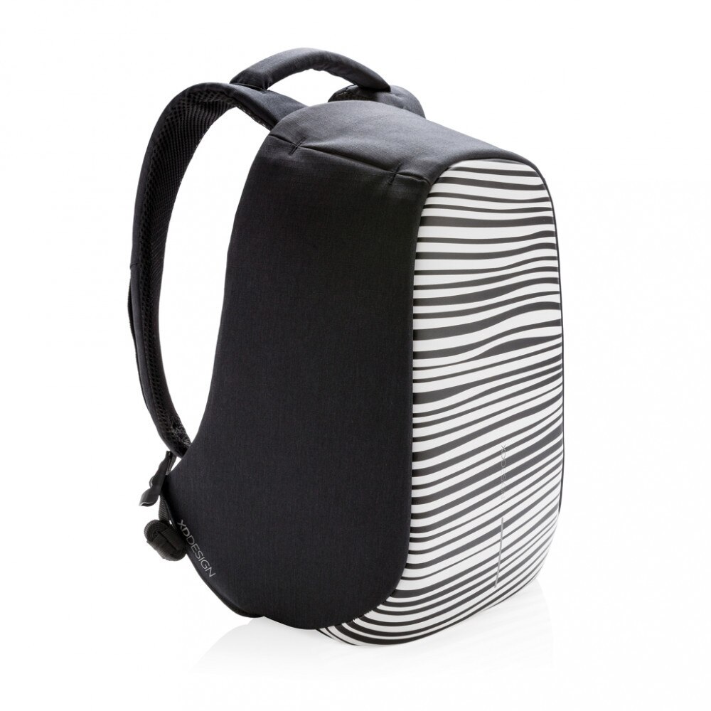 Rucsac antifurt sport casual, 21MAR2577, 28x14x39 cm, XD by AleXer, Poliester, PVC, Negru, breloc inclus