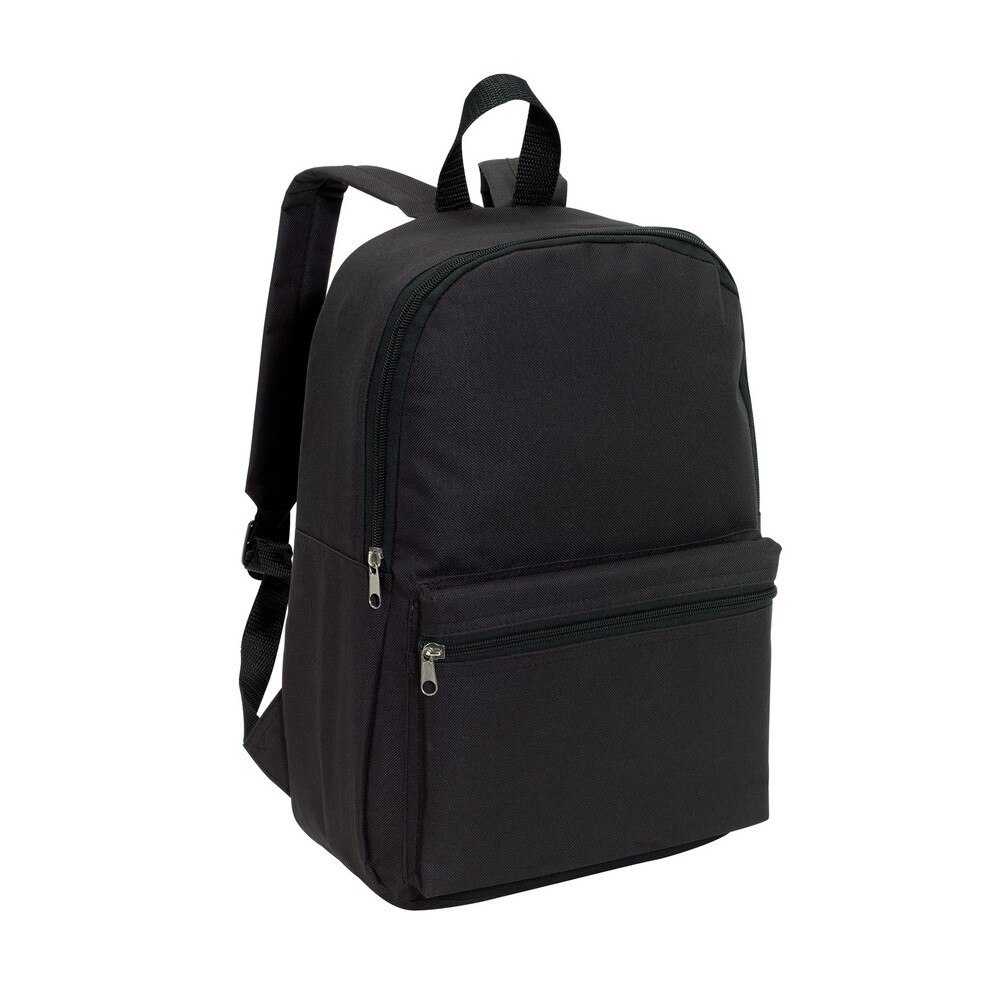 Rucsac sport casual cu bretele ajustabile, 30x10.5x39.5 cm, Everestus, 20SEP1113, Poliester, Negru, saculet si eticheta bagaj incluse