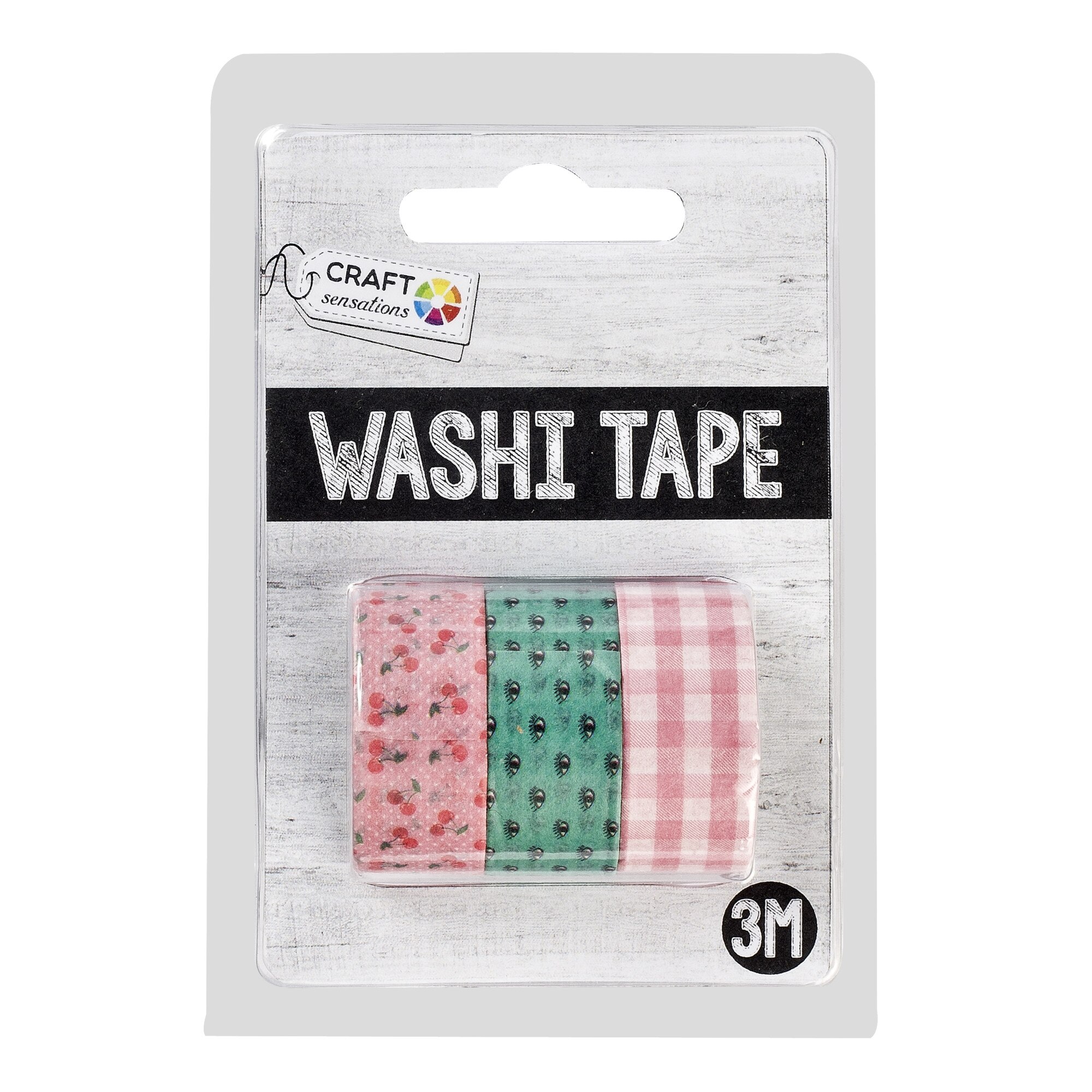 Set 3 role banda adeziva decorativa, Grafix, model printuri fine