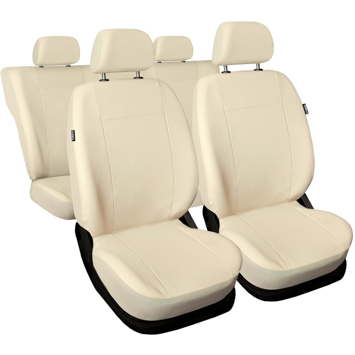Комплект калъфи за автомобилни седалки Comf Plus Еко кожа Бежови 9 бр