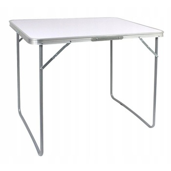 Masa camping 80x60x70 cm, PROCART, pliabila, aluminiu, blat laminat Masa camping 80x60x70 cm, PROCART, pliabila, aluminiu, blat laminat