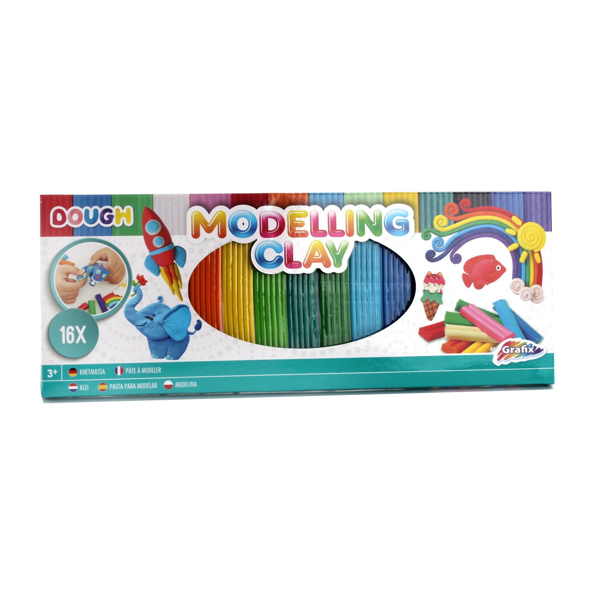 Set plastilina, Grafix, 16 culori