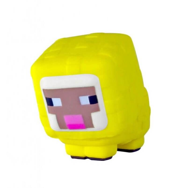 Figurina 3D Antistres, Minecraft Squishme, Yellow Sheep, 6 cm