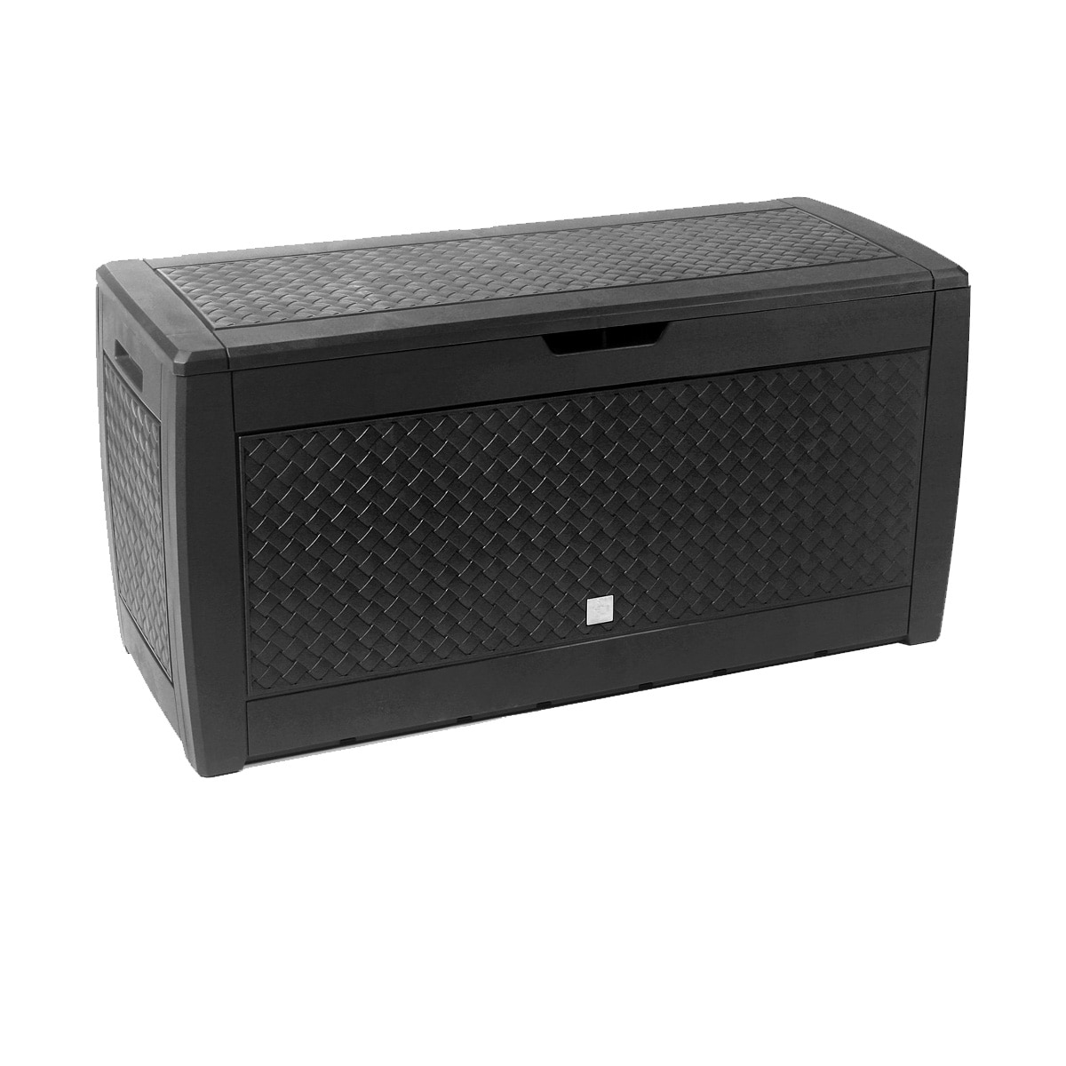 Banca/cutie cu spatiu depozitare cu roti 310 L Matuba, Antracit, 119 x 48 x 60 cm