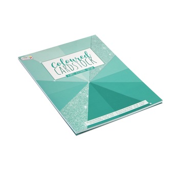 Caiet pentru proiecte artistice, Craft Sensations, 24 coli, nuante de verde-turcoaz Caiet pentru proiecte artistice, Craft Sensations, 24 coli, nuante de verde-turcoaz