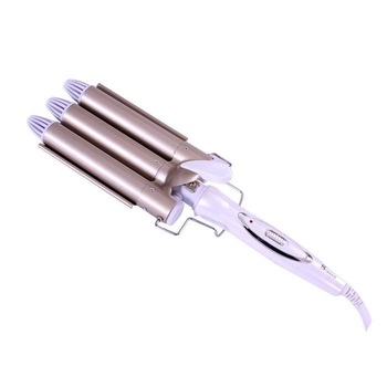 Ondulator cu 3 tuburi, Kosiil, Ceramica turmalina, 22 mm, Sistem de control al temperaturii, Lila Ondulator cu 3 tuburi, Kosiil, Ceramica turmalina, 22 mm, Sistem de control al temperaturii, Lila