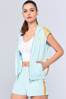 Ecko, Pantaloni scurti cu talie elastica Scott, Albastru deschis Ecko, Pantaloni scurti cu talie elastica Scott, Albastru deschis