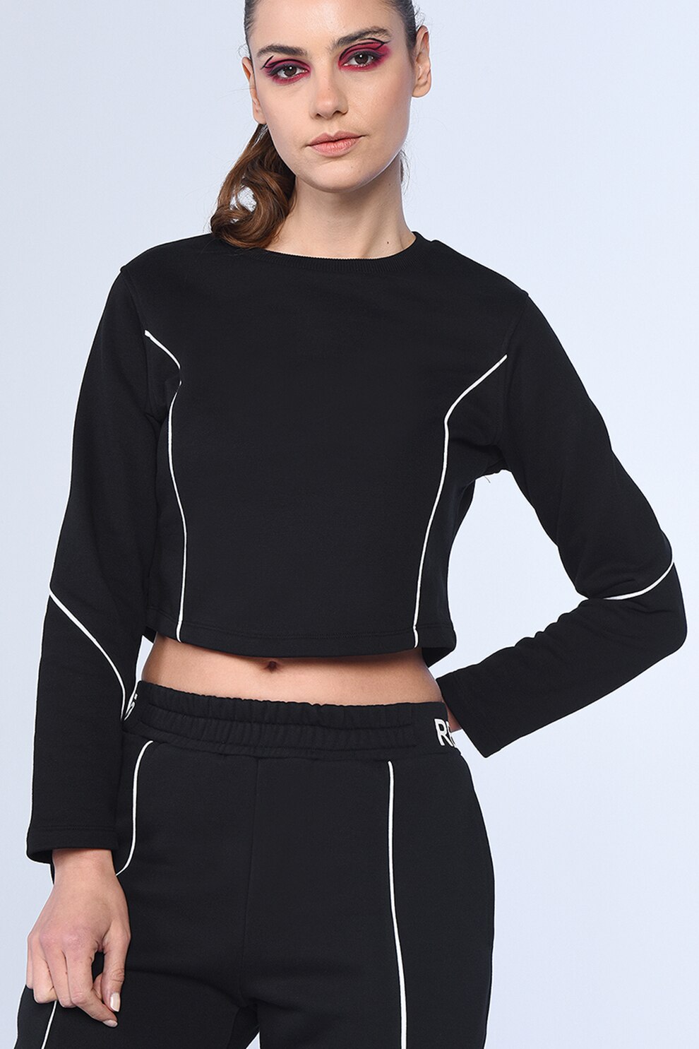 Ecko, Bluza sport cu decupaj pe partea din spate Sue, Negru