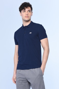 Ecko, Tricou polo regular fit Rhino, Bleumarin inchis, S Ecko, Tricou polo regular fit Rhino, Bleumarin inchis, S