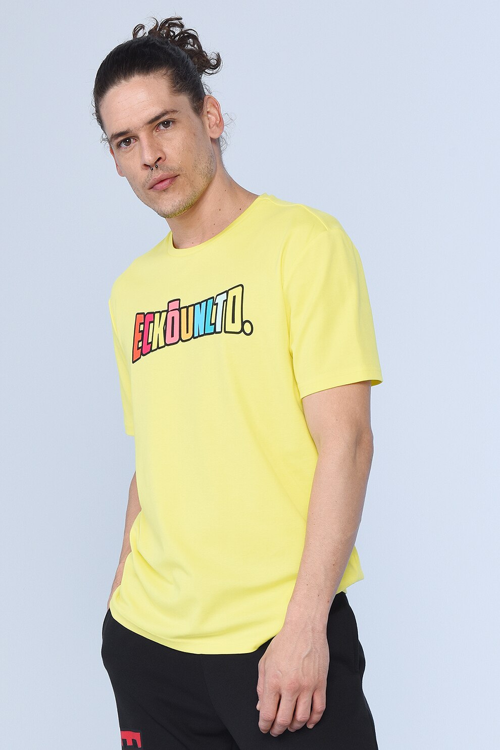 Ecko, Tricou regular fit cu imprimeu logo Tobin, Galben