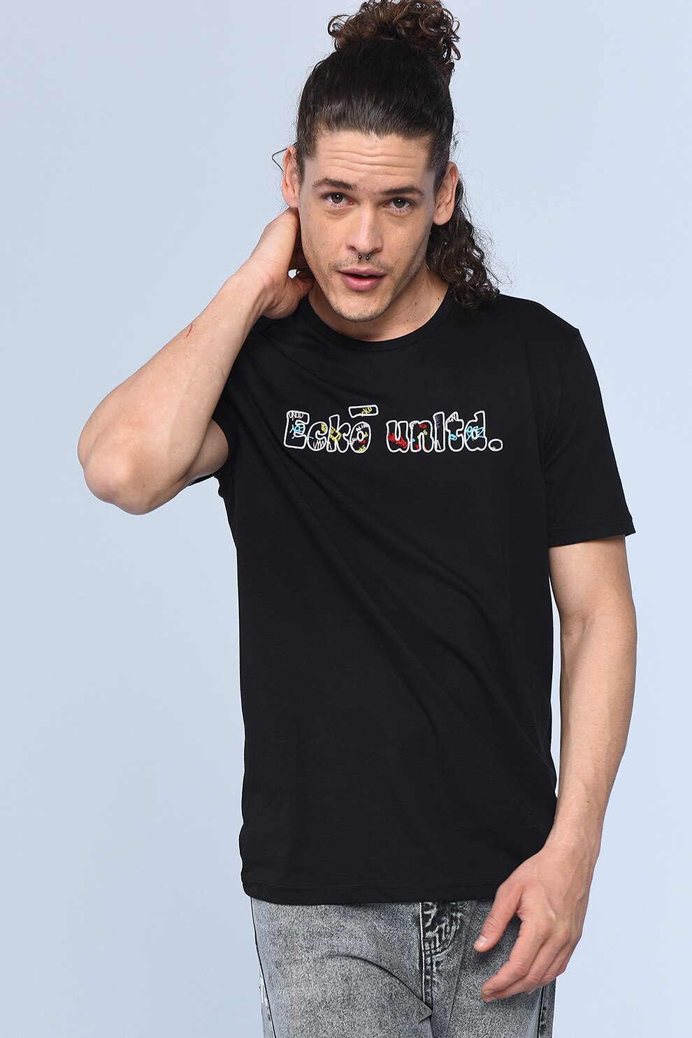 Ecko, Tricou regular fit Trad, Negru