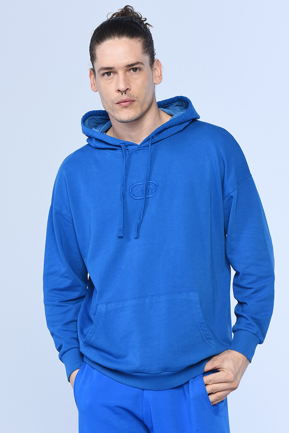 Ecko, Hanorac regular fit cu buzunar kangaroo Shaco, Albastru royal, XS