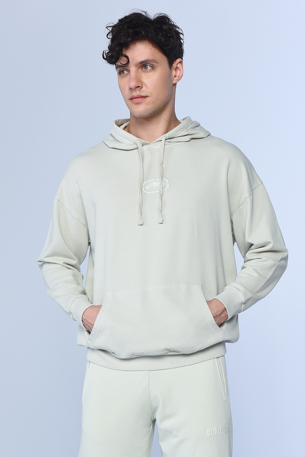 Ecko, Hanorac regular fit Shaco, Gri deschis