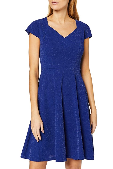 Дамска рокля Find Oliceydress AZ14125-2392073, С блестящи елементи, V-деколте, Син, S