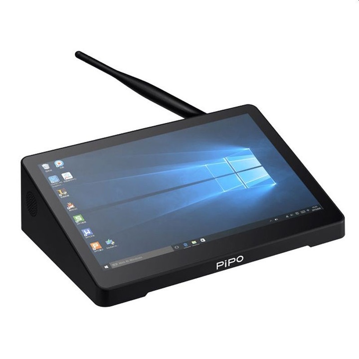 Pipo Mini PC, X10S, négymagos 1,5 GHz, 6 GB, WiFi, Bluetooth, HDMI, TF kártya foglalat, Windows 10