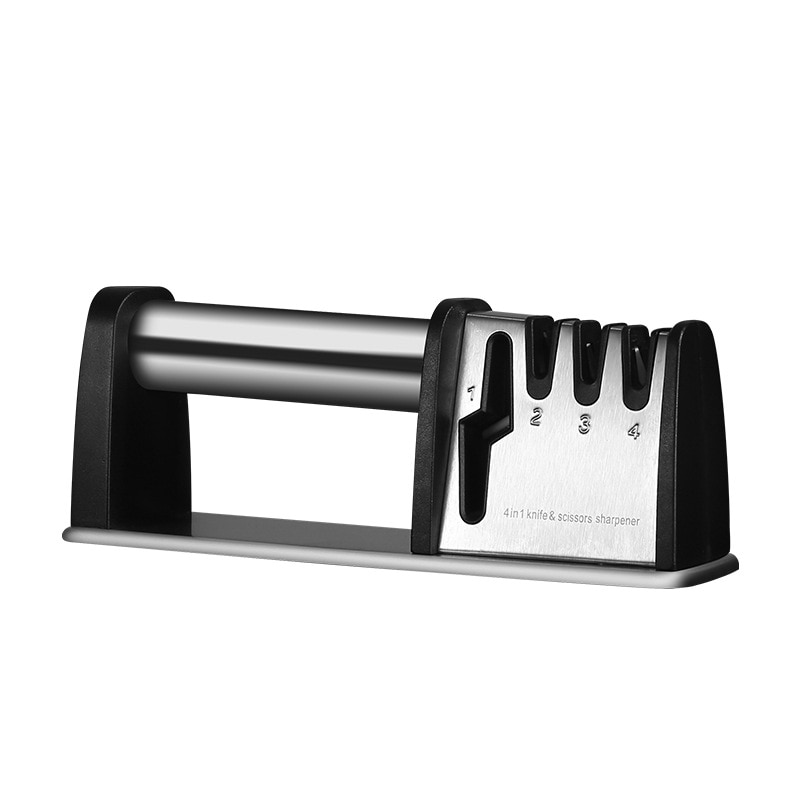 Masina de ascutit profesionala - LaiXiaoBei, 4 segmente de ascutit piatra, negru 22X8.5X6cm