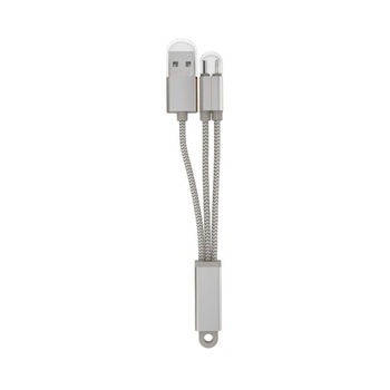 Cablu incarcare 2 in 1 lightning +micro usb Ldnio LC86 Gri Cablu incarcare 2 in 1 lightning +micro usb Ldnio LC86 Gri