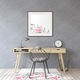 Covor pentru scaun de birou, PVC, flori roz, Roz, 100 cm x 70 cm, 010250310010100030889
