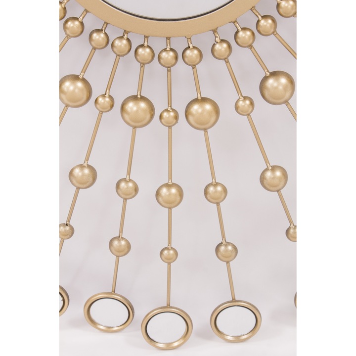 Огледало за стена DecoDepot, Злато, 101см