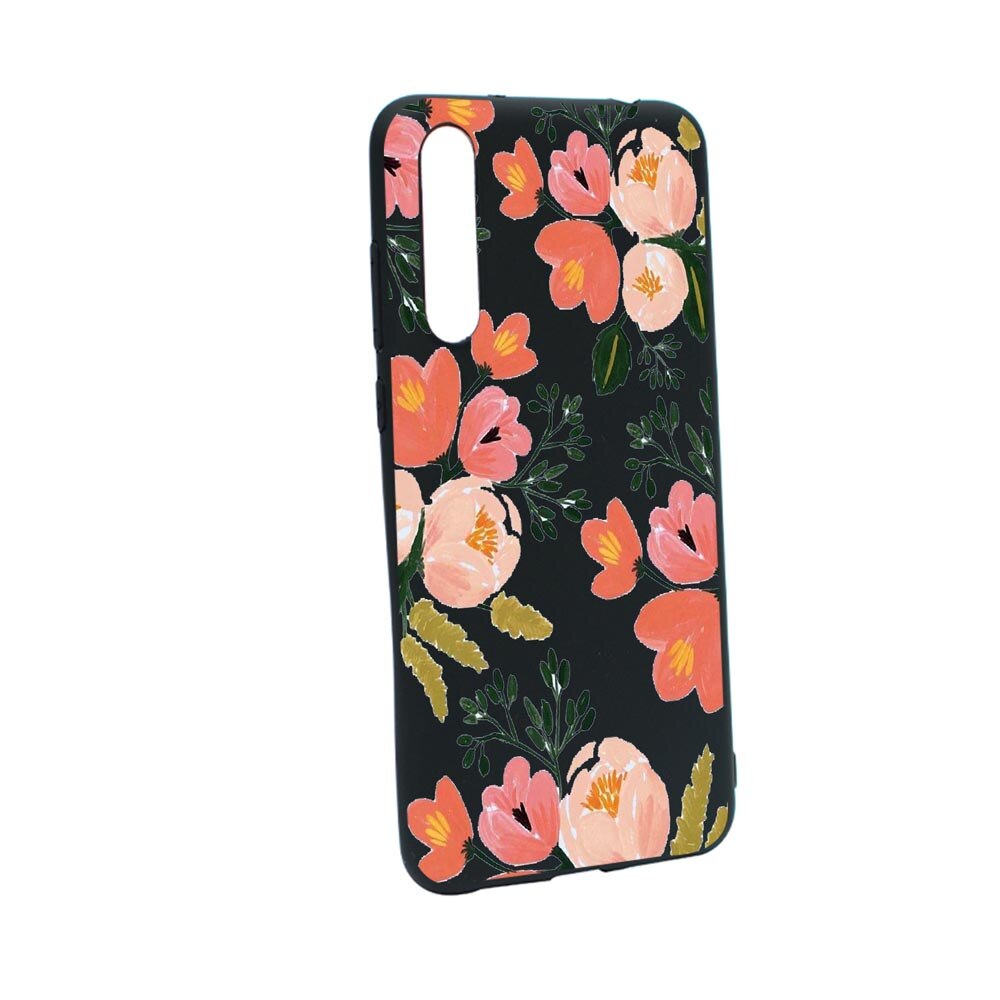 Husa Silicon Flowers, Pastel colors, compatibila cu Xiaomi Mi 10 / Mi 10 Pro, rezistenta la uzura, anti-alunecare, B504