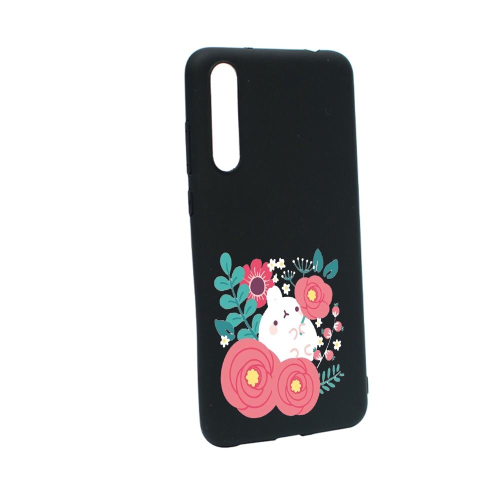 Husa Silicon Rabbit in flowers, compatibila cu Sony Xperia 10 III, rezistenta la uzura, anti-alunecare, B686