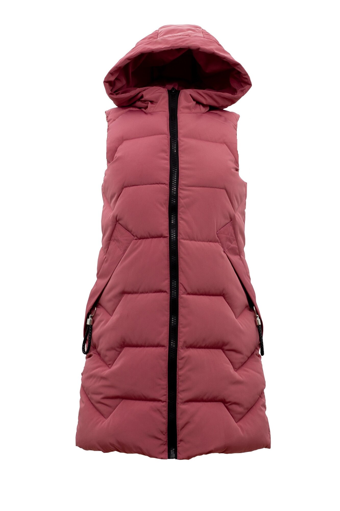 Vesta dama lunga cu gluga, Roz somon