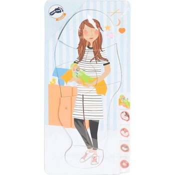 Puzzle lemn straturi Legler Small Foot Evolutia sarcinii, 28 piese Puzzle lemn straturi Legler Small Foot Evolutia sarcinii, 28 piese