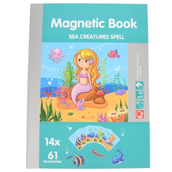 Set Puzzle magnetic cu animale subacvatice, 61 accesorii - 68076 Set Puzzle magnetic cu animale subacvatice, 61 accesorii - 68076