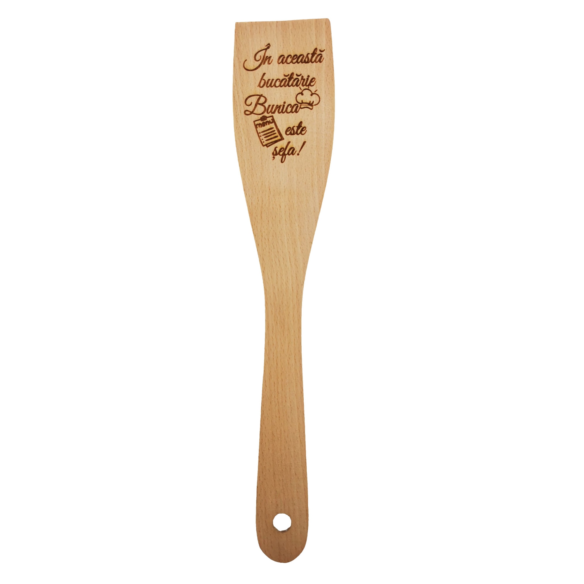 Spatula de lemn personalizata 