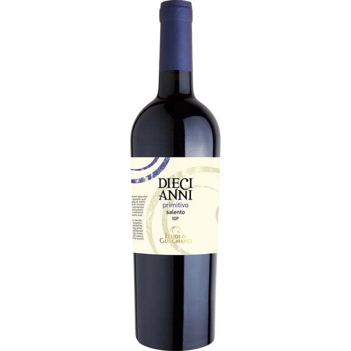 Vin Rosu Feudi Di Guagnano, Diecianni Primitivo Salento, Sec, 0.75l