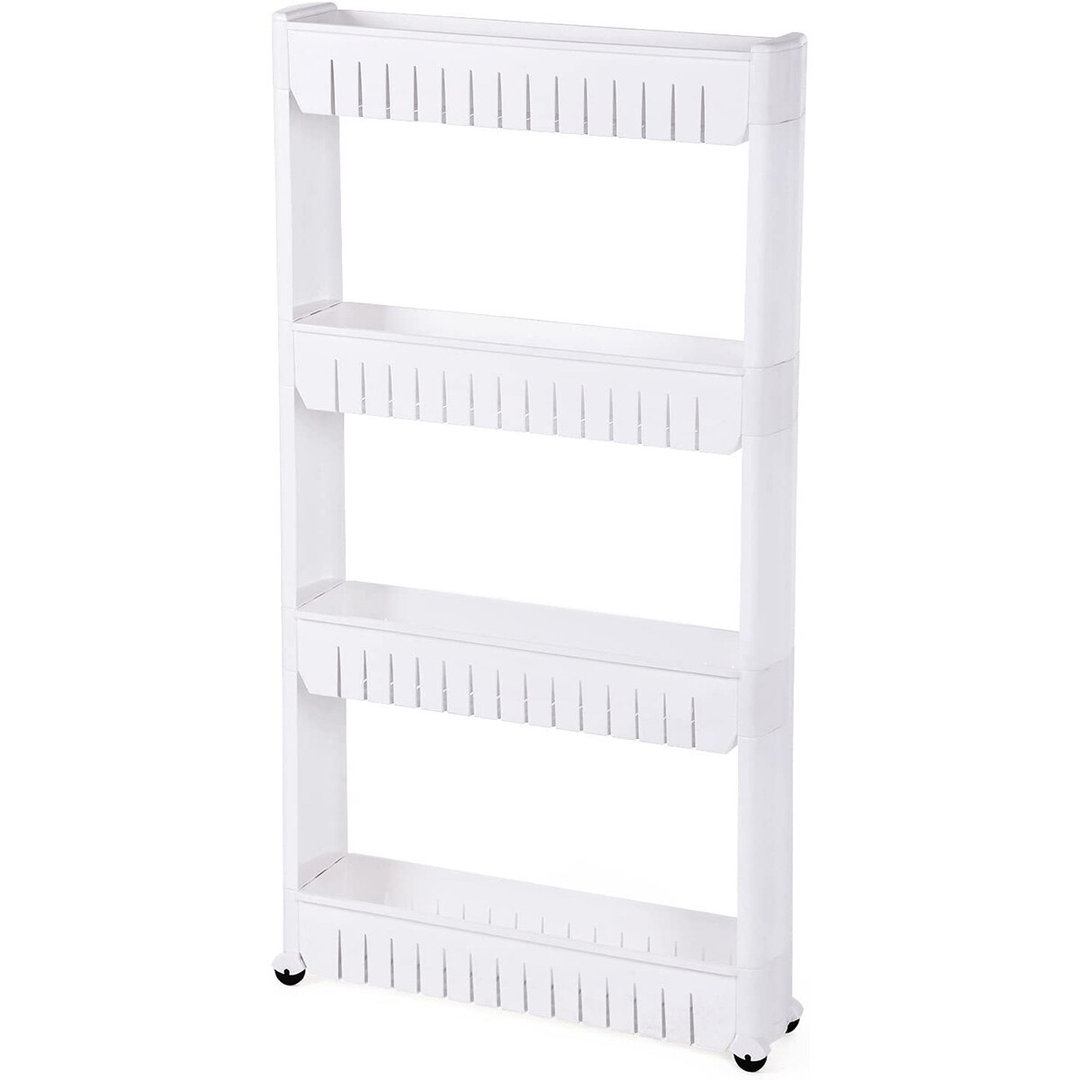 Raft de nisa cu 4 niveluri pentru bucatarie/baie, Alb, 102,5 x 12,7x 54,5 cm