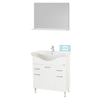 Set Baza, lavoar baie GN1531 si oglinda GN0551 - 80 cm Set Baza, lavoar baie GN1531 si oglinda GN0551 - 80 cm