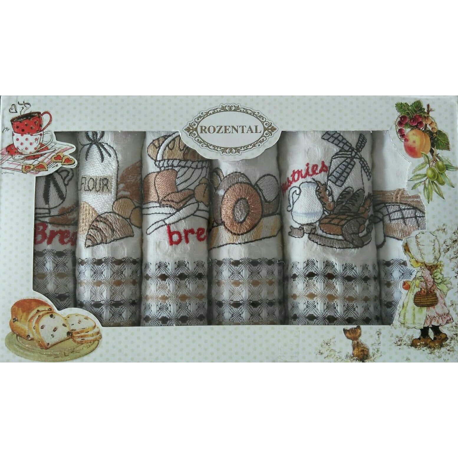 Set Prosoape de bucatarie , Rozental, 6buc, 35x50cm