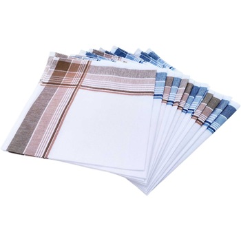 Set 12 batiste barbati bumbac, 39 cm x 39 cm Set 12 batiste barbati bumbac, 39 cm x 39 cm