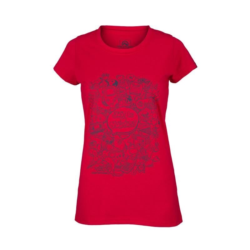 Tricou femei NORTHFINDER Natalya TR-4542SP, Rosu