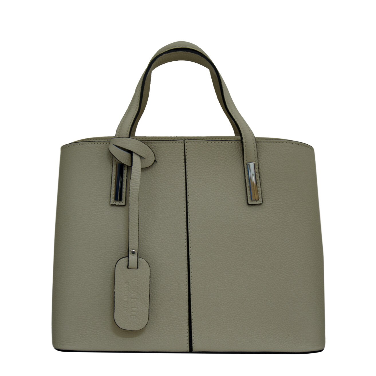 Geanta de dama din piele naturala Eva Bags,Simina bej