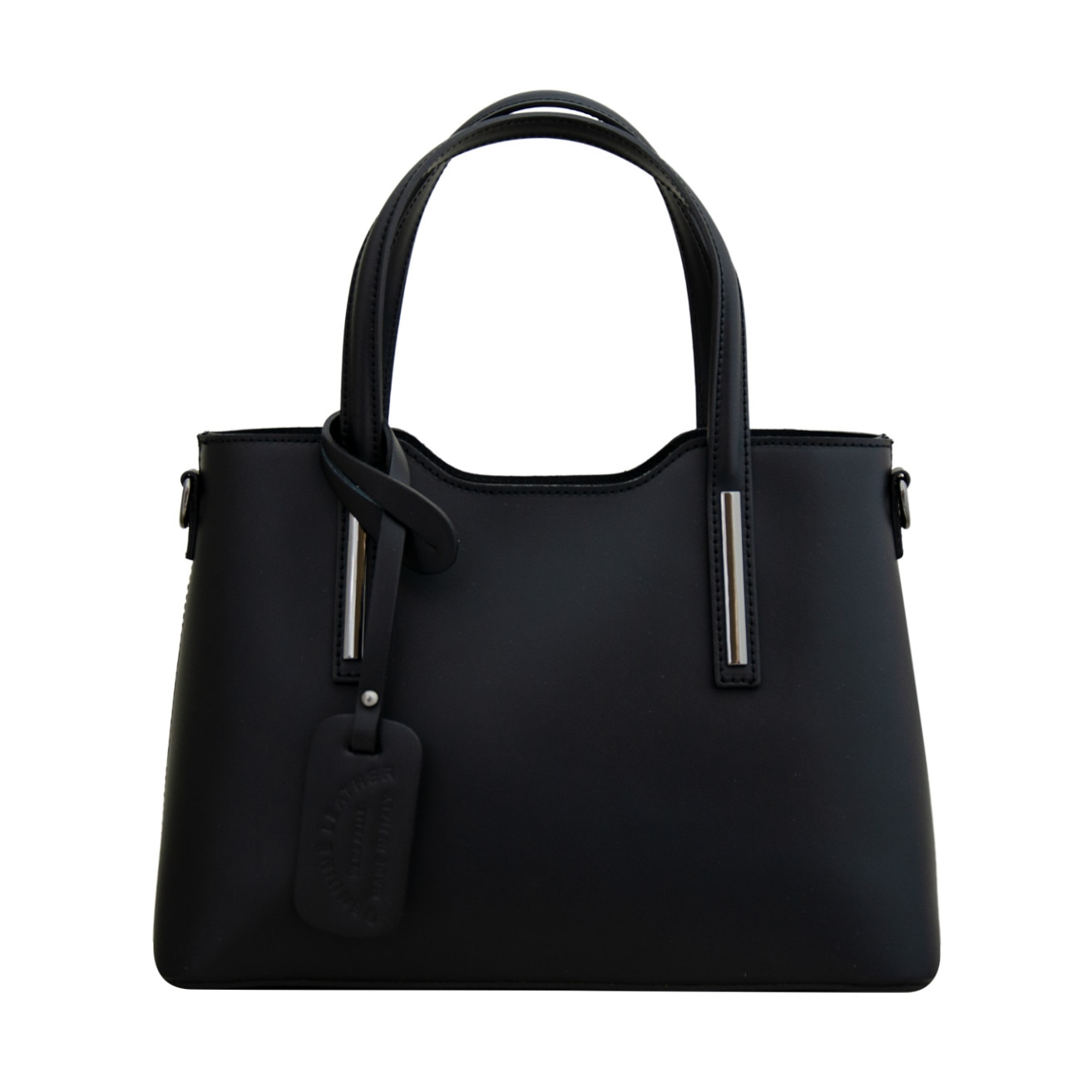 Geanta de dama din piele naturala Eva Bags, Pipa 5 negru