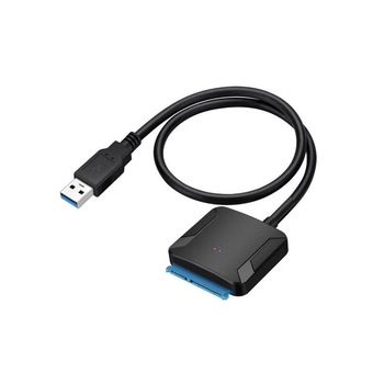 Cablu adaptor USB 3.0 la SATA 3 22 pini cu alimentare pentru HDD / SSD 2.5 Cablu adaptor USB 3.0 la SATA 3 22 pini cu alimentare pentru HDD / SSD 2.5