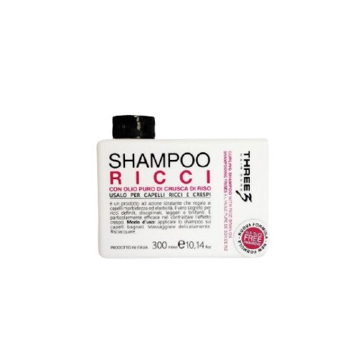 Sampon de par, Three, cu ulei de tarate de orez, 300 ml